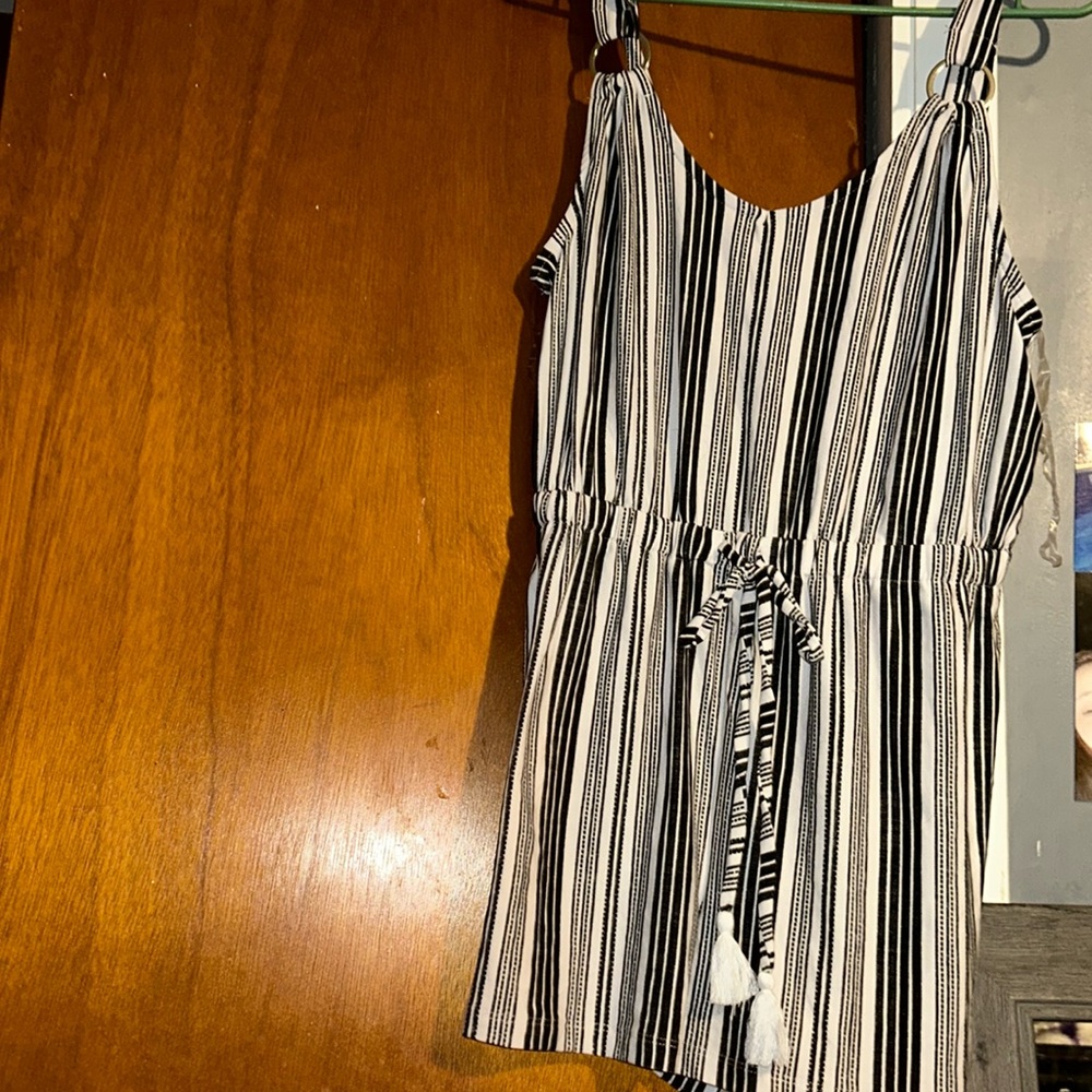striped romper